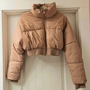 ZARA Pink Puffer Coat